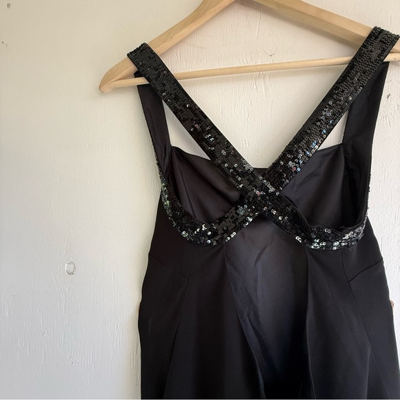 Ralph Lauren Black Sequin Strap Chemise - Picture 4 of 11
